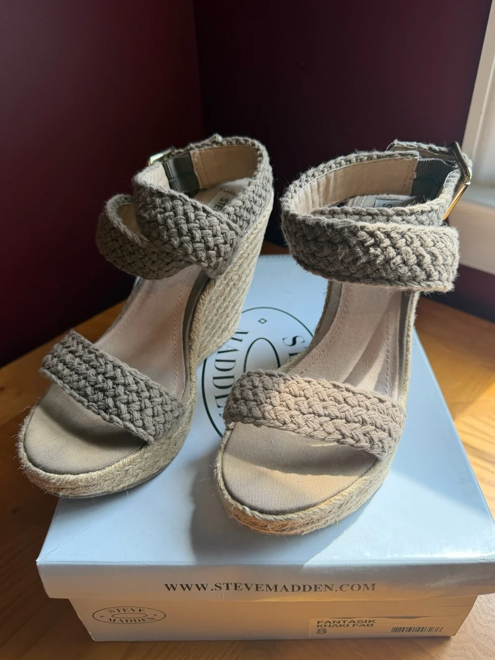Steve Madden braided khaki